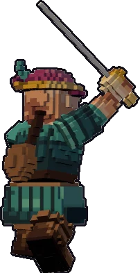 Back of the dwarf bard paper mini