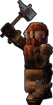 Frente de la papermini de enano herrero