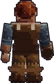 Back of the dwarf innkeeper paper mini