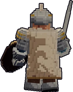 Espalda de la papermini de enano paladín