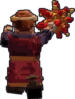 Back of the dwarf sorcerer paper mini