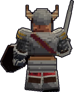 Back of the dwarf warrior paper mini