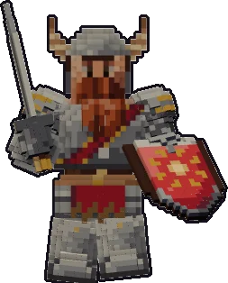 Front of the dwarf warrior paper mini