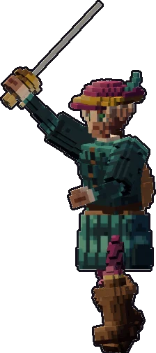 Frente de la papermini de elfo bardo