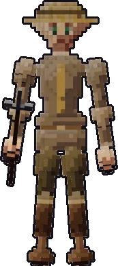 Front of the elf peasant paper mini