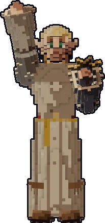 Frente de la papermini de elfo sacerdote
