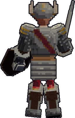 Espalda de la papermini de elfo guerrero