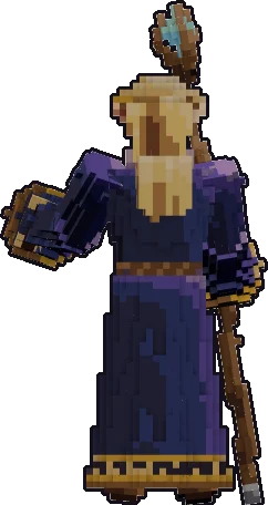 Espalda de la papermini de elfo mago