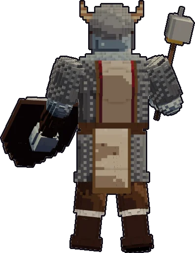 Back of the frost giant cleric paper mini