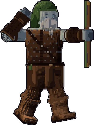 Front of the frost giant ranger paper mini