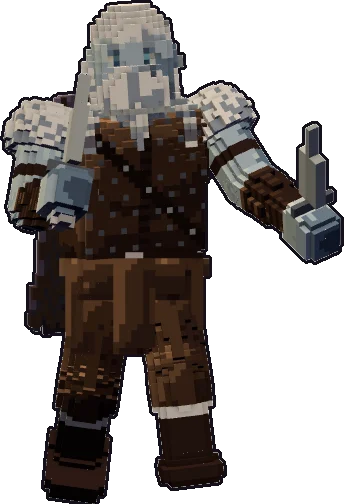 Front of the frost giant rogue paper mini
