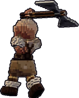 Espalda de la papermini de gnomo bárbaro