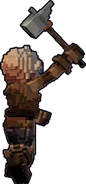 Espalda de la papermini de gnomo herrero