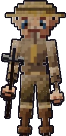 Frente de la papermini de gnomo campesino
