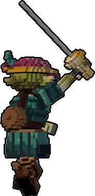 Back of the goblin bard paper mini