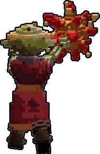Back of the goblin sorcerer paper mini