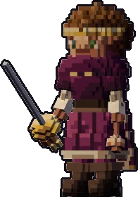 Papermini de mediano noble con estilo de bloques, en pose reposo