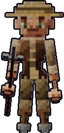 Front of the halfling peasant paper mini