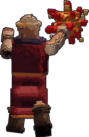 Back of the hill giant sorcerer paper mini