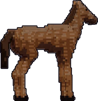 Espalda de la papermini de caballo