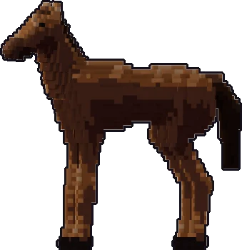 Frente de la papermini de caballo