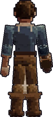 Espalda de la papermini de humano tabernero