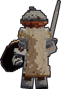 Back of the kobold paladin paper mini