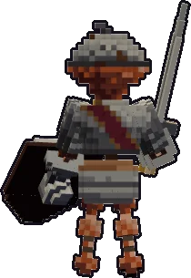 Espalda de la papermini de kóbold guerrero