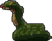 Front of the giant serpent paper mini