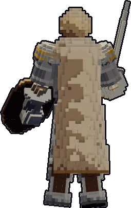 Espalda de la papermini de esqueleto paladín