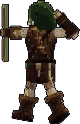 Back of the skeleton ranger paper mini