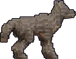 Espalda de la papermini de lobo