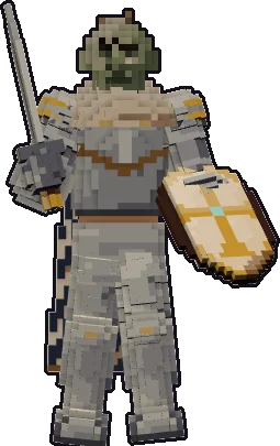 Frente de la papermini de zombi paladín