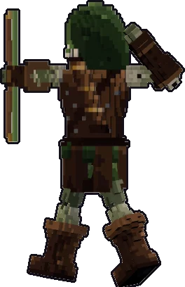 Espalda de la papermini de zombi explorador
