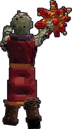 Espalda de la papermini de zombi hechicero