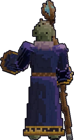 Espalda de la papermini de zombi mago